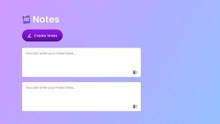 How To Build Notes App Using HTML CSS and JavaScript