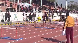 80 Meter Hurdles state school athletics championships at Sangrur(U-14)