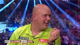 COOL DOWN, MICHAEL VAN GERWEN ! Funny Moment 2016 World Matchplay Darts