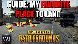 GUIDE: My FAVORITE PLACE to LAND - Awesome loot route tips in PLAYERUNKNOWN's BATTLEGROUNDS (PUBG)