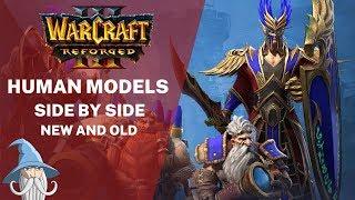 Human (and Blood Elf) Models Comparison (Reforged vs Classic) | Warcraft 3 Reforged Beta