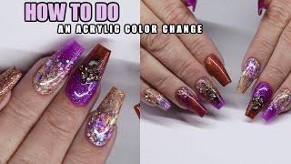 HOW TO DO: ACRYLIC COLOR CHANGE in real time 2023