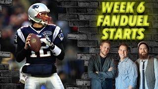 Week 6 FanDuel Starts - The Fantasy Footballers