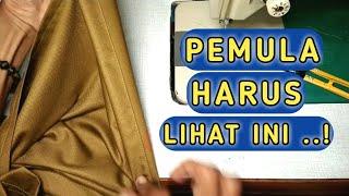 tips menjahit lurus dan rapi | kelim bawah baju kemeja