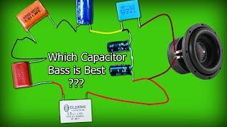 Which Capacitor is best for bass? |Increase bass| NO IC & Transistor