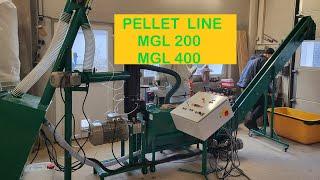 Small pellet mill, wood pellet machine, pellet mill, pelletpresse, MGL 400 and MGL 200