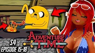 BACON PANCAKES!! | Adventure Time 15-18 Episode Reaction (S4)