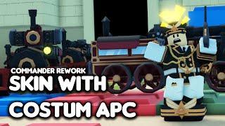 All Commander Rework Skin With Custom APC | TDS Update (Roblox)