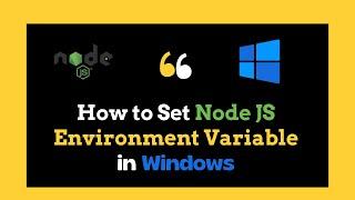 How to setup Node JS PATH Environment Variable In Windows 11 in 2024