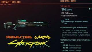 Games: Cyberpunk 2077- Get your Legendary/Iconic Tech Sniper Rifle (Breakthrough) Location.