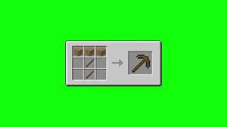 Wooden tool crafting table animation minecraft green screen 