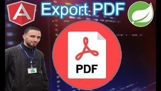 Angular + Spring Boot Export PDF Example | Generate PDF from database using ItextPdf