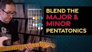 Blend the major and minor pentatonic scales in 1 position - Guitar Lesson - ML074