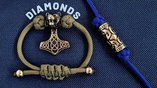 SECURE the CHARM with DAZZLING Diamond Knots - Create a Stunning Sliding Knot Bracelet! #paracord