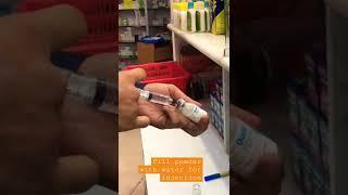 Water for injection with Antibiotics(Ceftriaxone Sodium) #shortsvideo #shorts