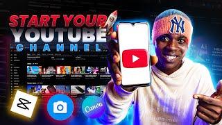 How to Start a YouTube Channel with your Phone in 2024! (Full Tutorial Guide)