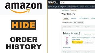 Delete Amazon Order History I Hide order history - 2023