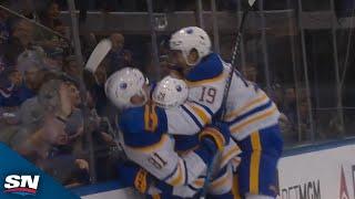 Sabres' Sam Lafferty Buries Backhander To Chase Rangers' Igor Shesterkin