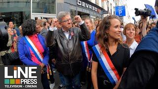 Une partie de la gauche dans la rue contre Emmanuel Macron / Paris - France 07 septembre 2024