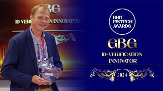 GBG, Winner of ID Verification Innovator, Brit Fintech Awards 2024