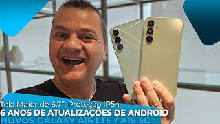 Novos Galaxy A16 4G e Galaxy A16 5G | 6 Atualizações de Android e Proteção IP54! Hands On