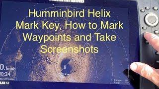 Humminbird Helix Mark Key, How to Use the Mark Key to Save Waypoints and Take Screenshots