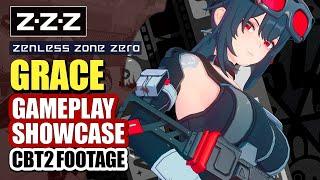 Grace New Gameplay Showcase (Combat Skills & Animations) | Zenless Zone Zero Equalizing Test (CBT 2)