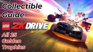 Lego 2K Drive: Collectibles Guide - All 25 Golden Trophies