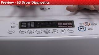 LG DLE1001W Dryer - Diagnostics