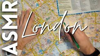 ASMR Map of London [Tracing / Male voice / Whispered / Soft Spoken] (Extremely relaxing)