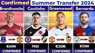  ALL CONFIRMED TRANSFER SUMMER 2024, ⏳️ Beraldo to Barce , Branthwaite to United , Coutinho, Gree