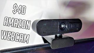 Unboxing Amazon $40 Budget Webcam - Streams 4K? 60FPS? - Full Review October 2020