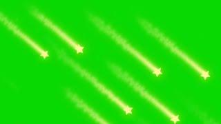 Falling Stars Animation Effects Green Screen Background video || Chroma key Effect