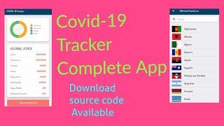 Covid-19 Tracker App Android Studio Complete App || Free Source Code Download App