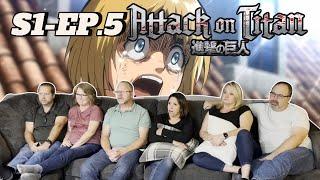 Is It That Obvious? : Parent's React (Anime Haters?) - Attack on Titan 1x5