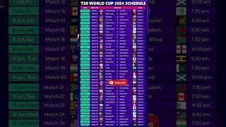 ICC T20 World Cup 2024 Schedule | T20 World Cup 2024 Schedule #t20worldcup2024schedule