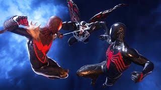 Peter and Miles Vs Venom with Symbiote Suits - Spider-Man 2 PS5