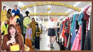 Thrifting FALL 2021 FASHION Trends +TOP 10 FALL TRENDS+ How to thrift them!