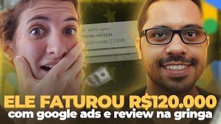 Aluno Faturou 120 Mil com Google Ads para Afiliados na Gringa e Video Review na Gringa