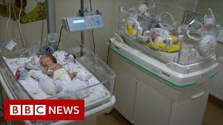 Premature babies struggling for life in Ukrainian cities bombed by Russia - BBC News