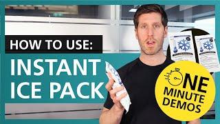 How to use the Sterofreeze Instant Ice Pack | One Minute Demos