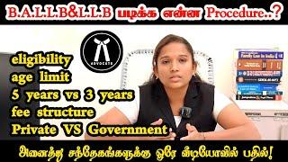LAW COURSE DETAILS IN TAMIL | BALLB | LLB | 12th,Degree After | 2023-24 Admission | VETRI LAW TODAY