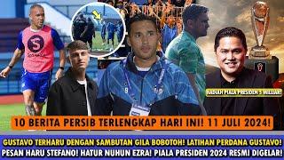 LATIHAN PERDANA GUSTAVO FRANCA️DISAMBUT HANGAT BOBOTOHRESMI! Hatur Nuhun EzraPesan Haru Stefano!