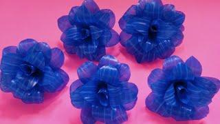 DRINKING STRAW FLOWER CRAFTS/EASY RECYCLED DRINKING STRAW FLOWER IDEAS/DRINKING STRAW FLOWER