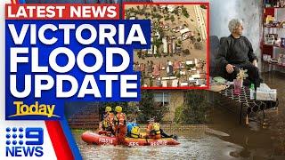 Towns cut off and evacuations ordered in Victoria's flood emergency | 9 News Australia