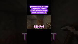 Sisil Melakukan Hal Tak Terduga di Tempat Sempit Minecraft Sampai Membuatku Takut  #shorts