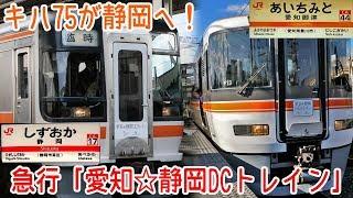 キハ75系が静岡へ！急行 愛知静岡DCトレイン号 静岡駅と愛知御津駅にて