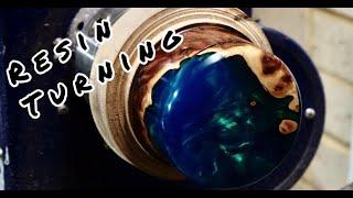 How To Turn Resin || Woodturning Resin