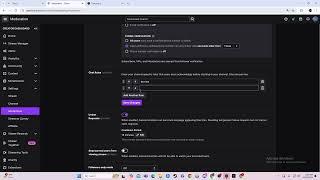 How to Add Chat Rules on Twitch