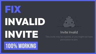 How To Fix Invalid Invite Link on Discord (WORKING 2024)